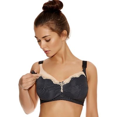 Freya Black 'Dotty' nursing bra